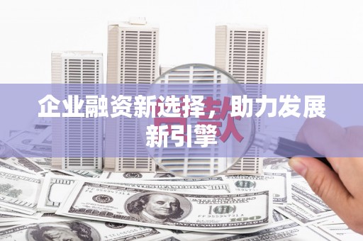 邕宁企业融资新选择，助力发展新引擎