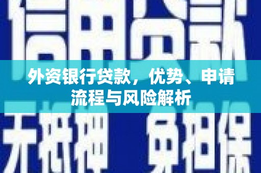 邕宁外资银行贷款，优势、申请流程与风险解析