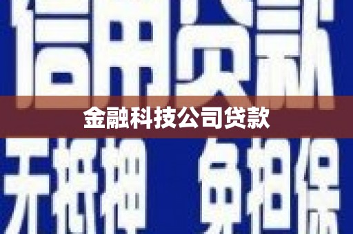 邕宁金融科技公司贷款