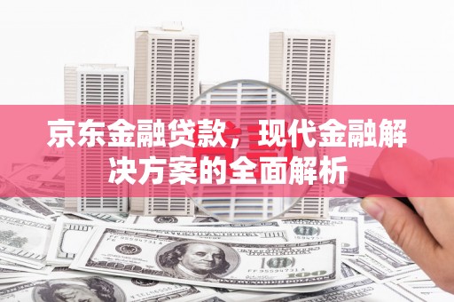 邕宁京东金融贷款，现代金融解决方案的全面解析